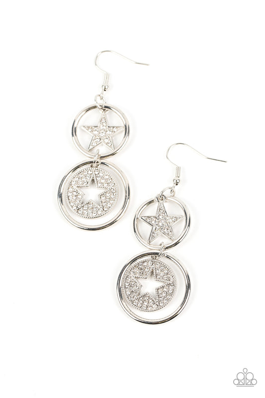 Liberty and SPARKLE for All - White Earring