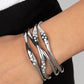 Line It Up - White Bracelet