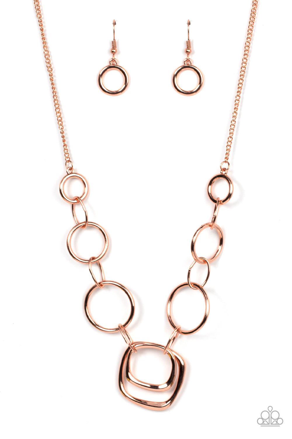 Linked Up Luminosity Copper Necklace