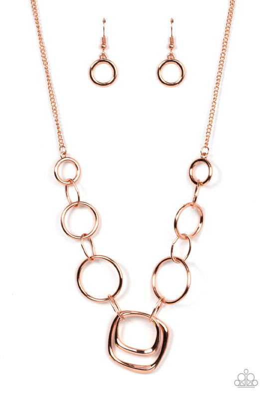 Linked Up Luminosity Copper Necklace