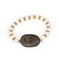 Lively Landscape - Brass Bracelet