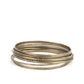Lock, STACK, and Barrel - Brass Bracelet