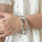 Lock, STACK, and Barrel - Purple Bracelet