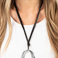 Long OVAL-due - Black Necklace