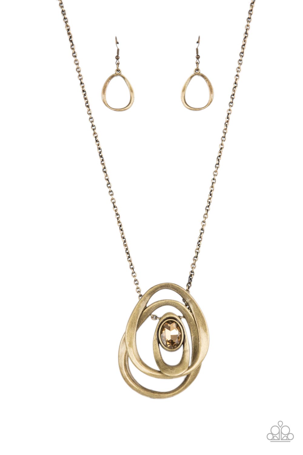 Luminous Labyrinth - Brass Necklace