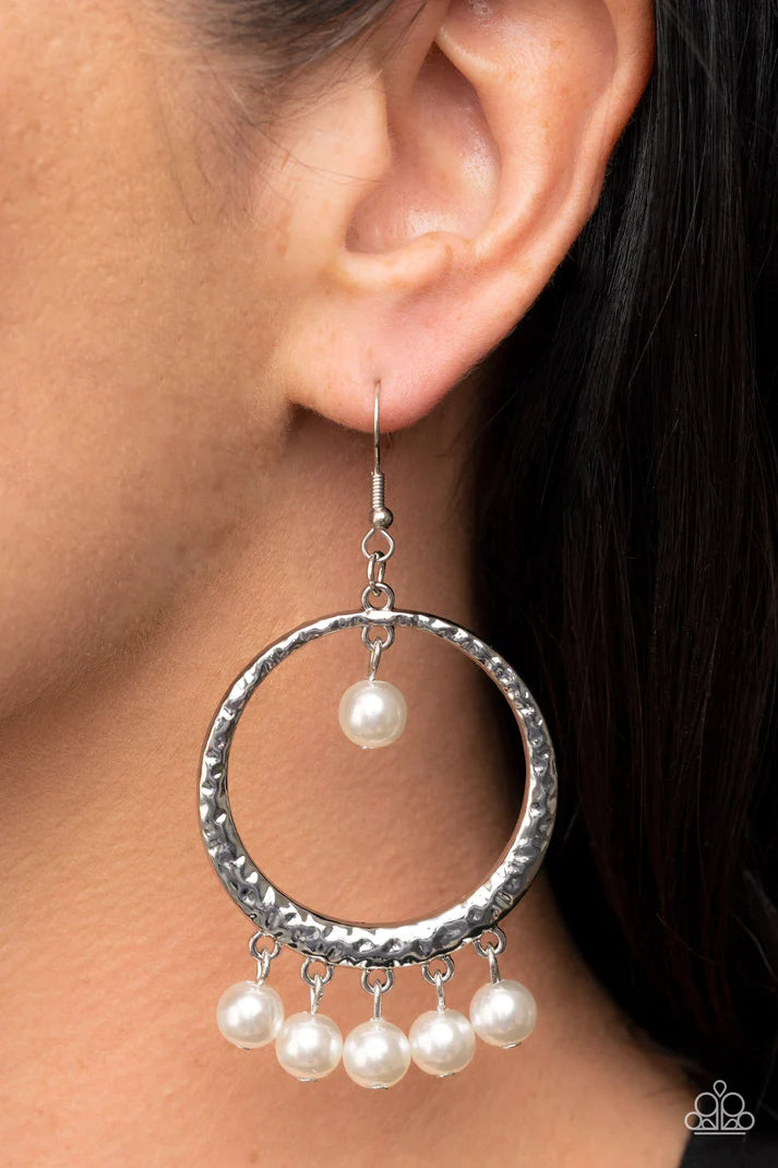 Luscious Luxury - White Earring