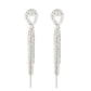 Luxury Lasso - White Earring
