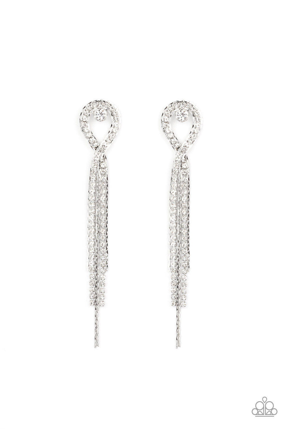 Luxury Lasso - White Earring