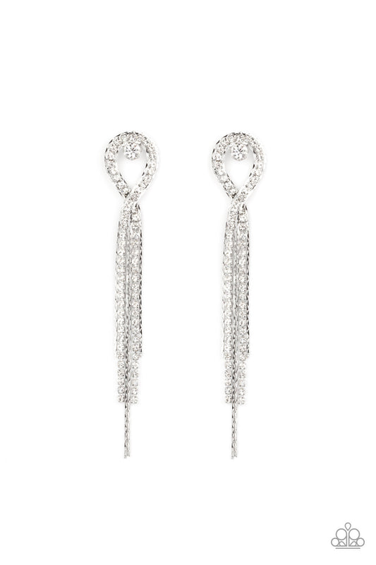 Luxury Lasso - White Earring