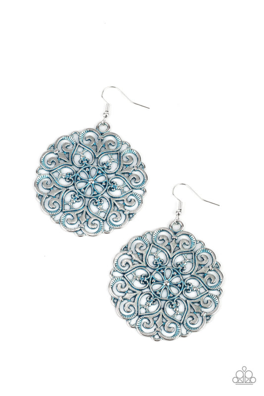 MANDALA Effect - Blue Earring