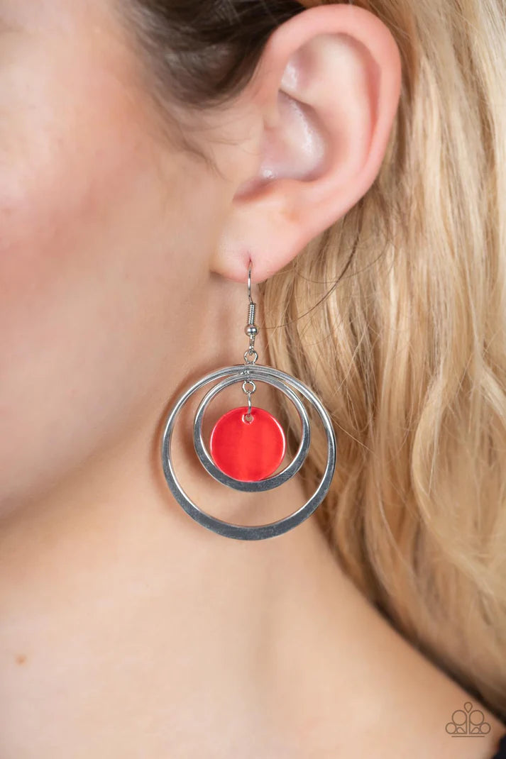 Mai Tai Tango - Red Earring