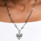Mama Cant Buy You Love - Silver Necklace