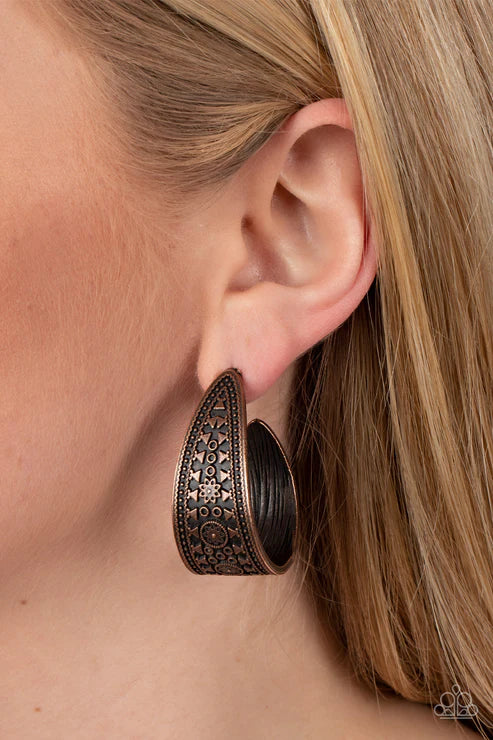 Marketplace Mixer - Copper Earring
