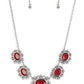Meadow Wedding Red Necklace