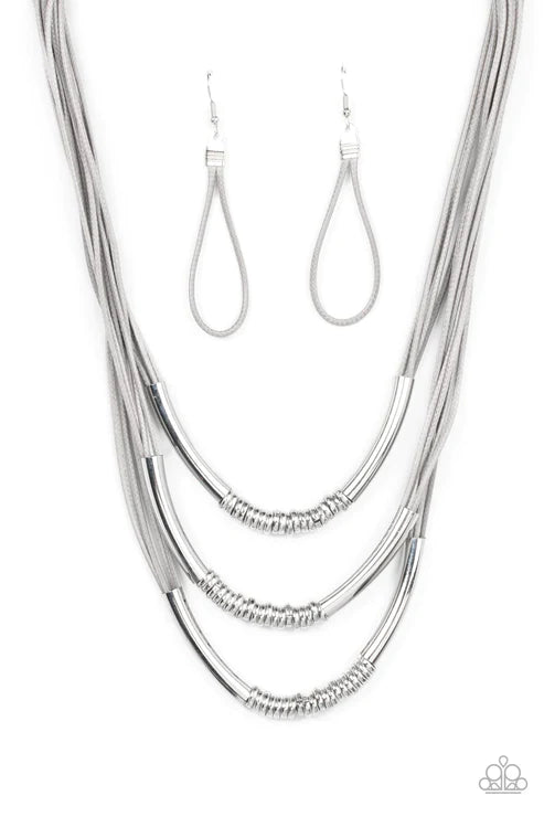 Mechanical Mania Silver Necklace