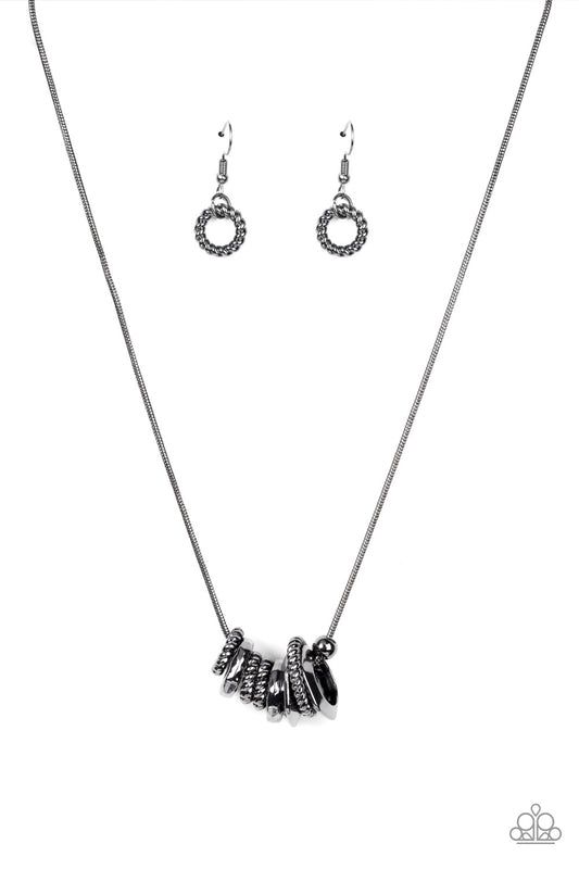 Mechanical Mischief - Black Necklace