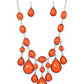 Mediterranean Mystery Orange Necklace