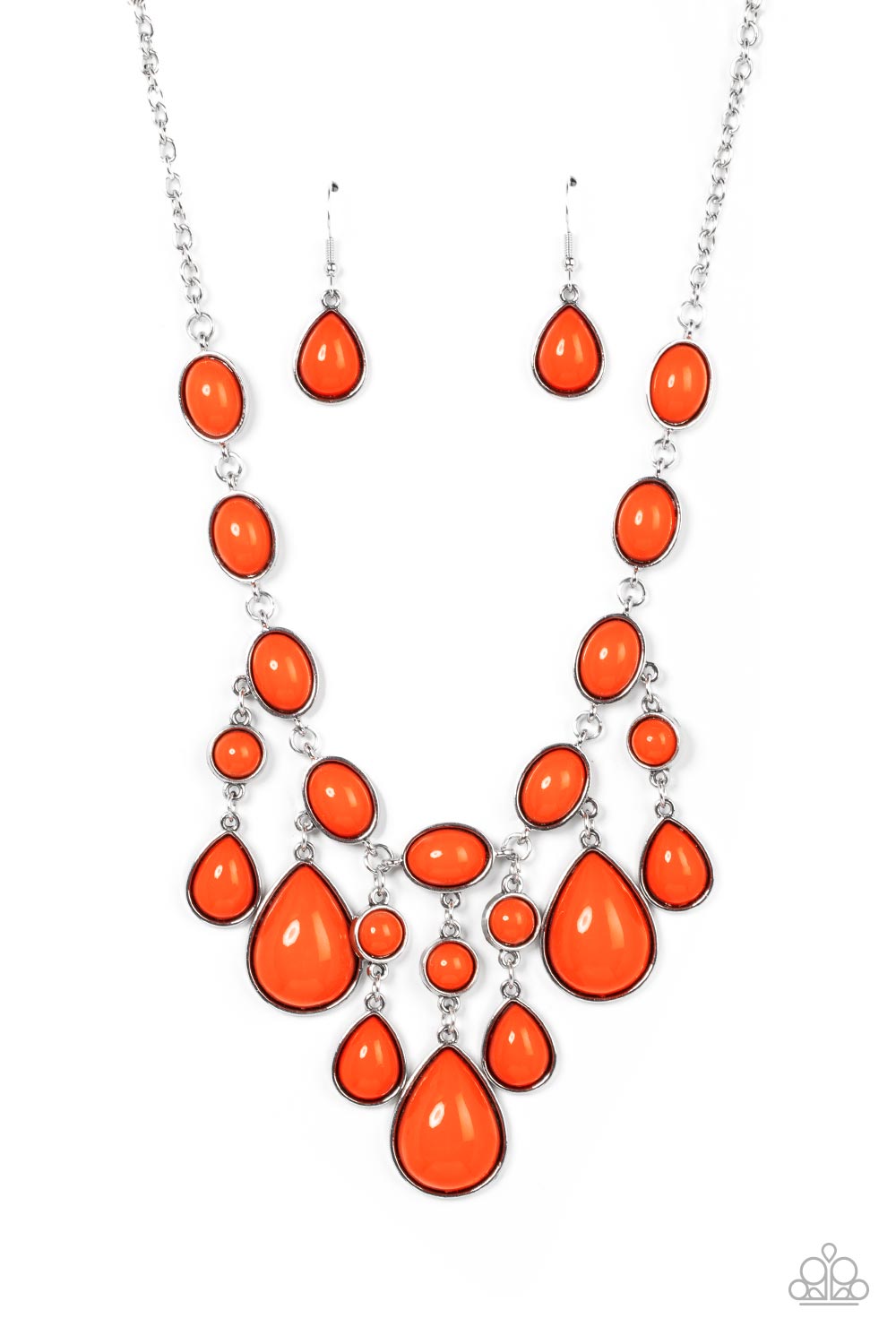 Mediterranean Mystery Orange Necklace