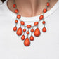 Mediterranean Mystery Orange Necklace