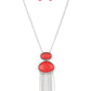 Meet Me At Sunset Red Necklace
