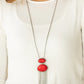 Meet Me At Sunset Red Necklace