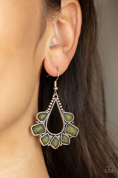 Mesa Trek - Green Earring