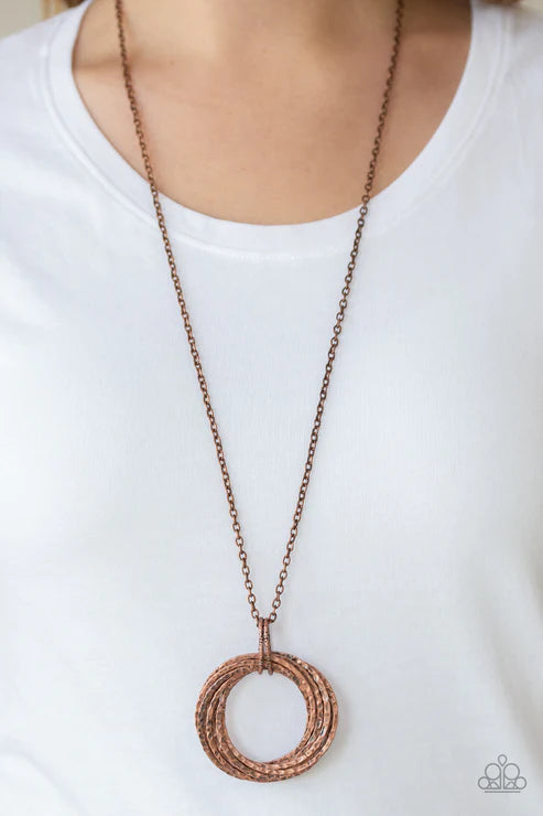 Metal Marathon Copper Necklace