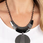 Metallic Enchantress - Black Necklace
