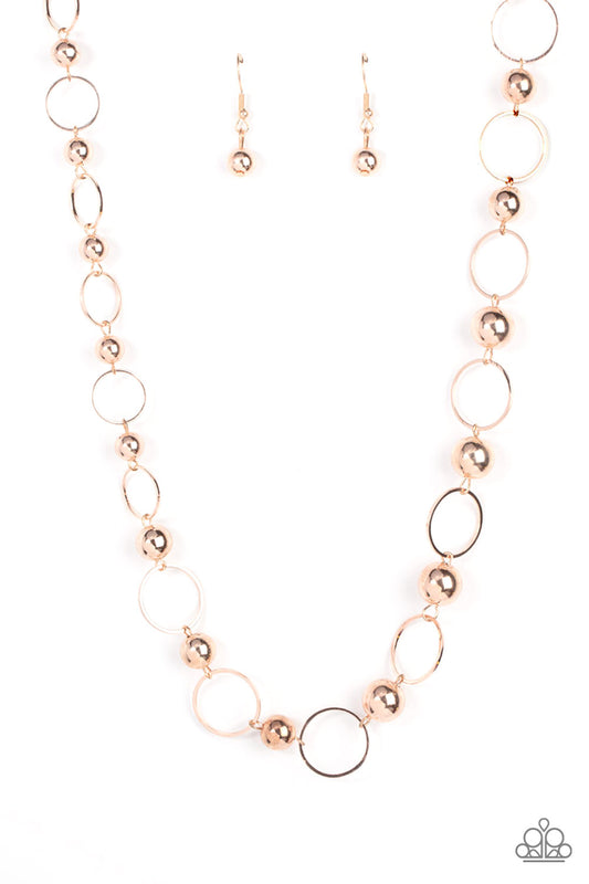 Metro Milestone - Rose Gold Necklace