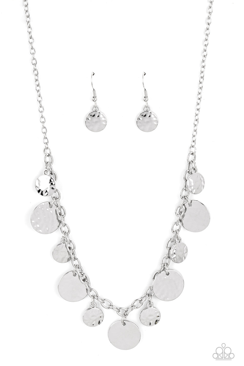 Model Medallions Silver Necklace