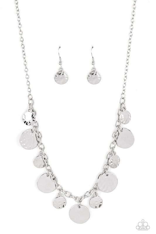 Model Medallions Silver Necklace
