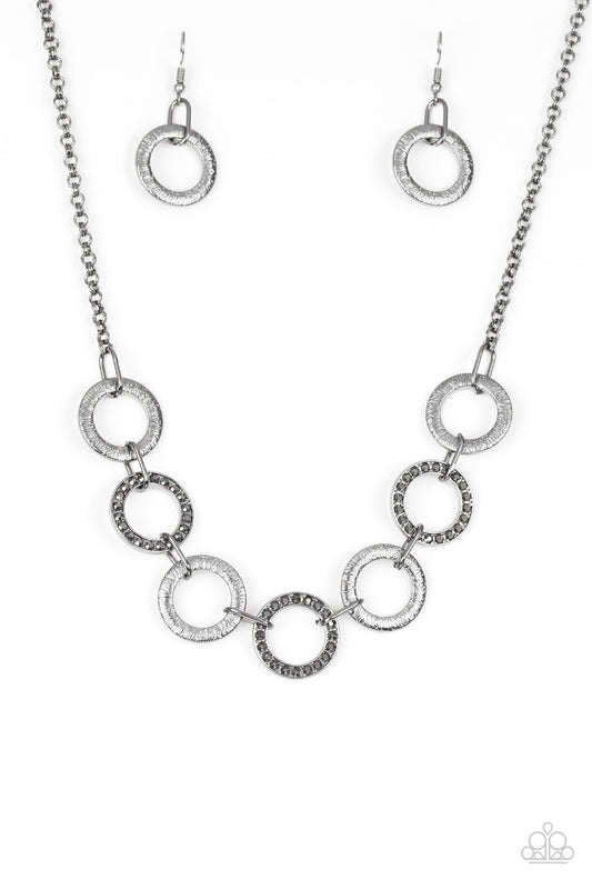 Modern Day Madonna - Gun Metal Necklace