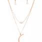Modern Moonbeam Rose Gold Necklace