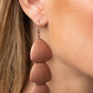 Modishly Metallic - Copper Earrings