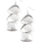 Modishly Metallic - Silver Earring
