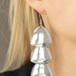 Modishly Metallic - Silver Earring