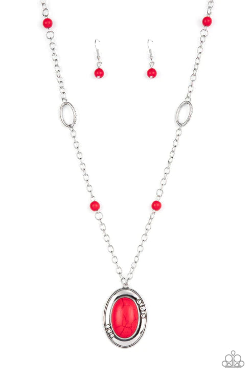 Mojave Meditation Red Necklace