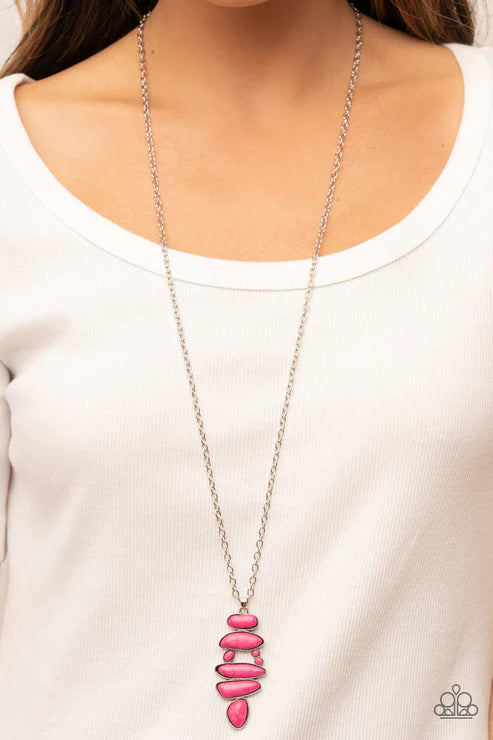 Mojave Mountaineer - Pink Necklace