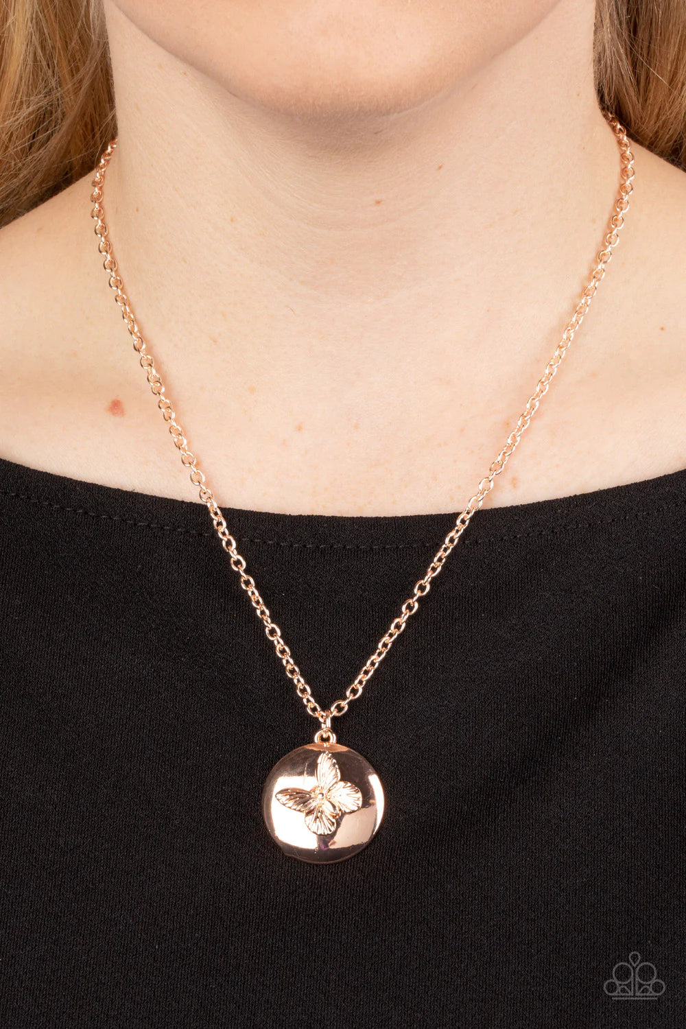 Monarch Meadow Rose Gold Necklace
