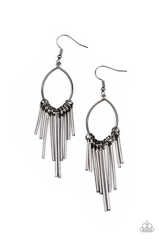 Mood Swing - Black Earring