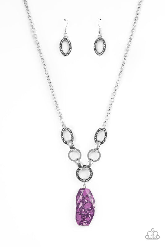 Mystical Mineral Purple Necklace