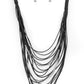 Nice CORD-ination - Black Necklace