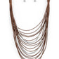 Nice CORD-ination - Brown Necklace