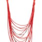 Nice CORD-ination Red Necklace