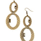 OVAL and OVAL Again - Brass Earring