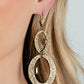 OVAL and OVAL Again - Brass Earring