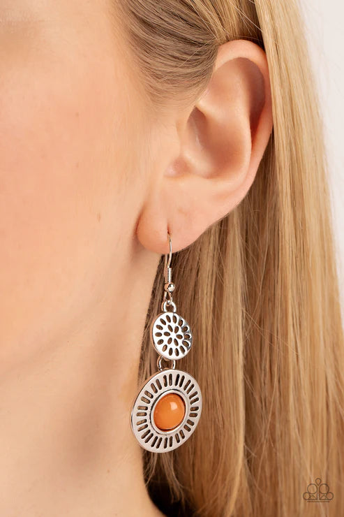 Ocean Orchard - Orange Earring
