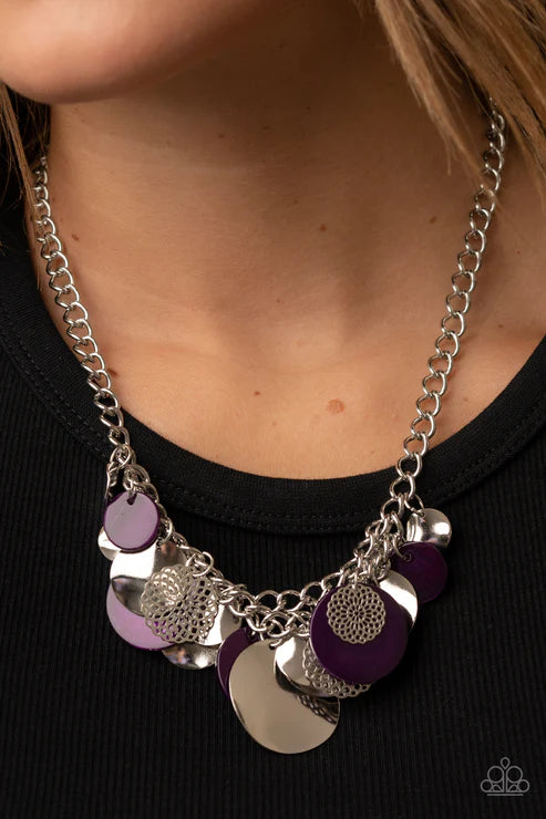 Oceanic Opera Purple Necklace