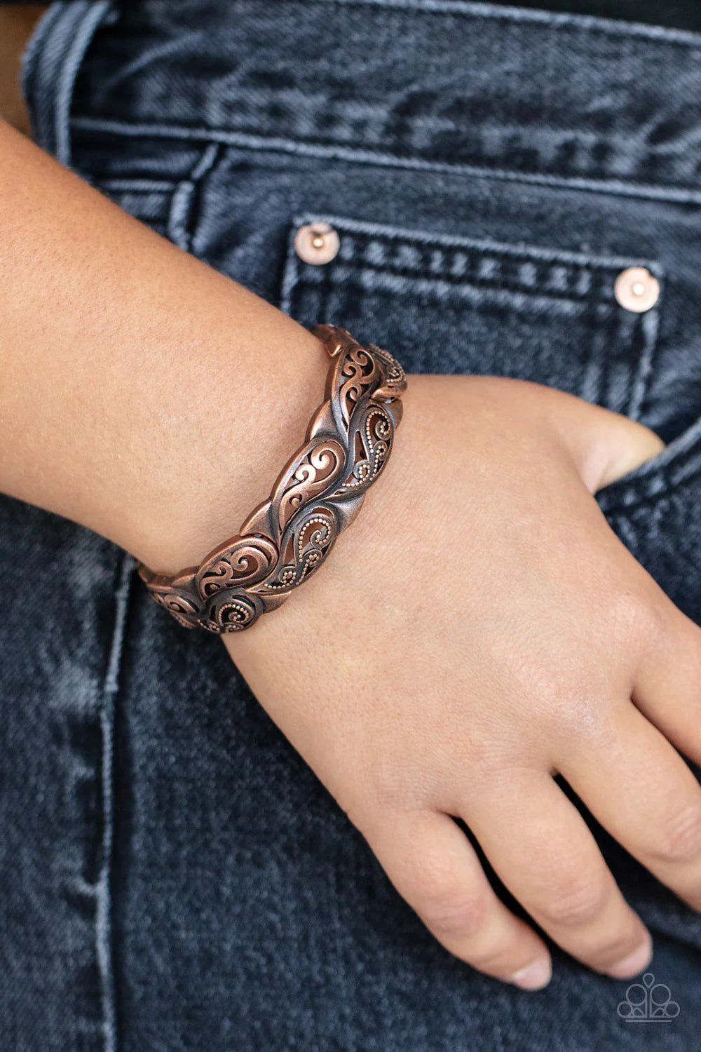 Paisley Portico - Copper Bracelet