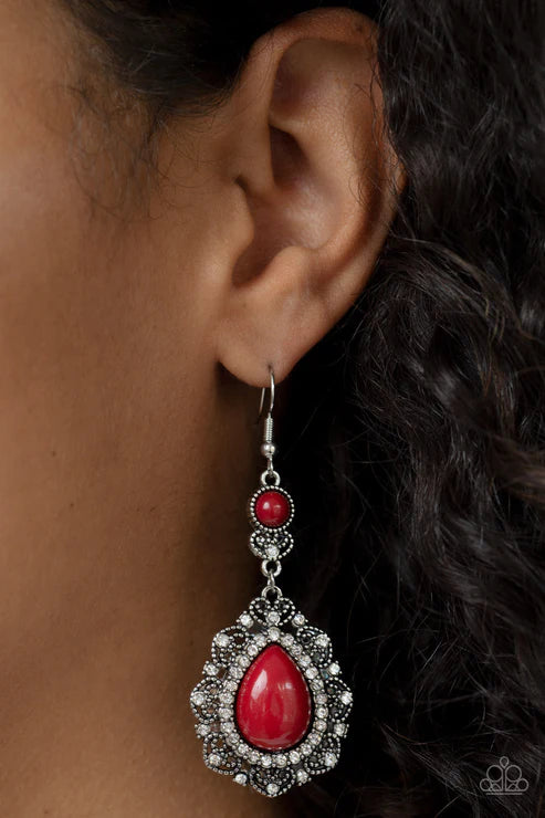 Palace Bribe - Red Earring